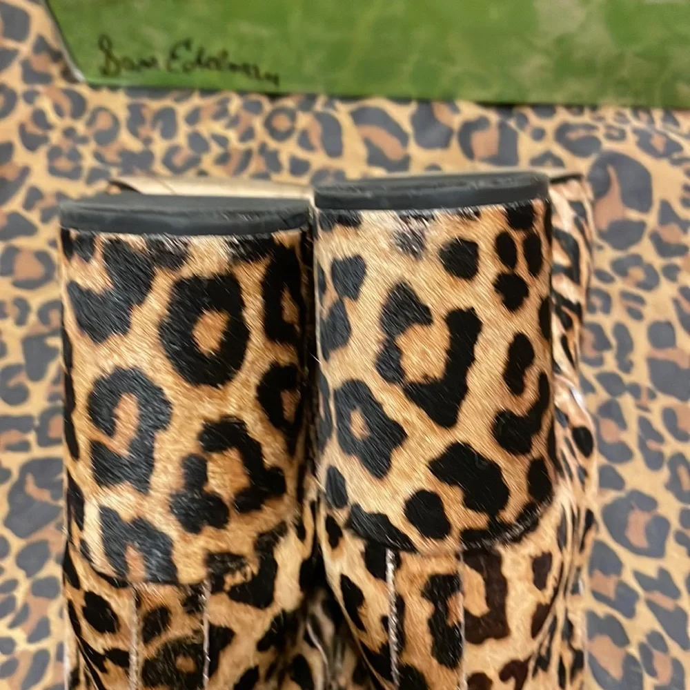Sam Edelman Leopard Booties - Picture 8 of 10